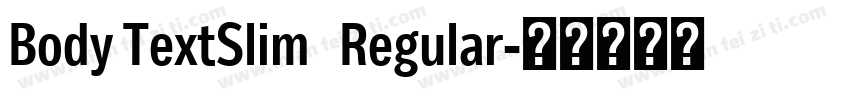Body TextSlim   Regular字体转换